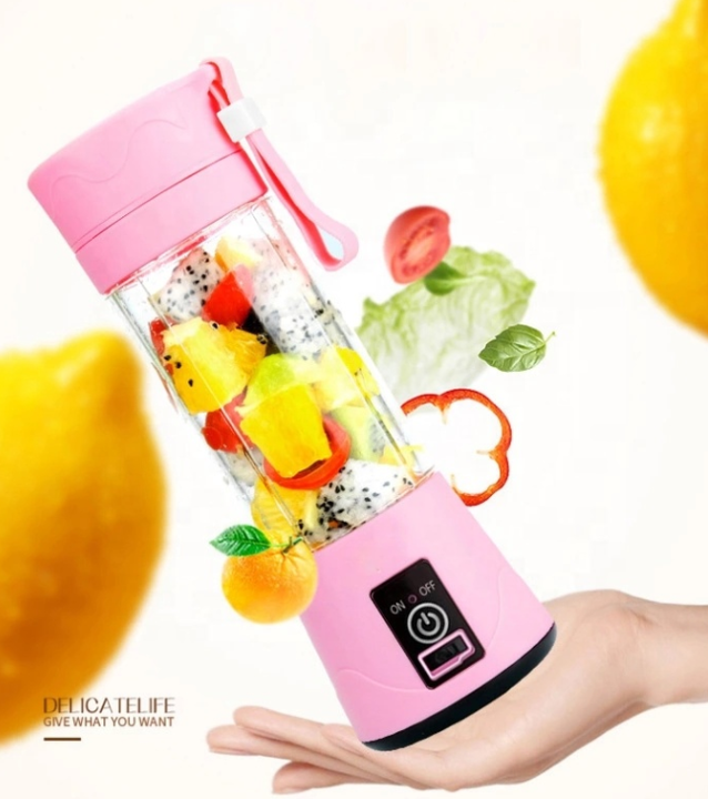 portable mini blender 380ml | Electric USB juicer | Usb Charging Fruit Vegetable Blender Random color