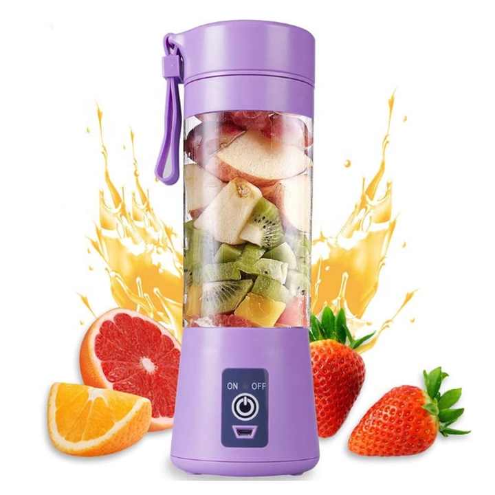 portable mini blender 380ml | Electric USB juicer | Usb Charging Fruit Vegetable Blender Random color