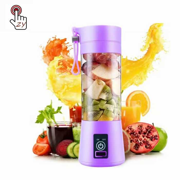 portable mini blender 380ml | Electric USB juicer | Usb Charging Fruit Vegetable Blender Random color