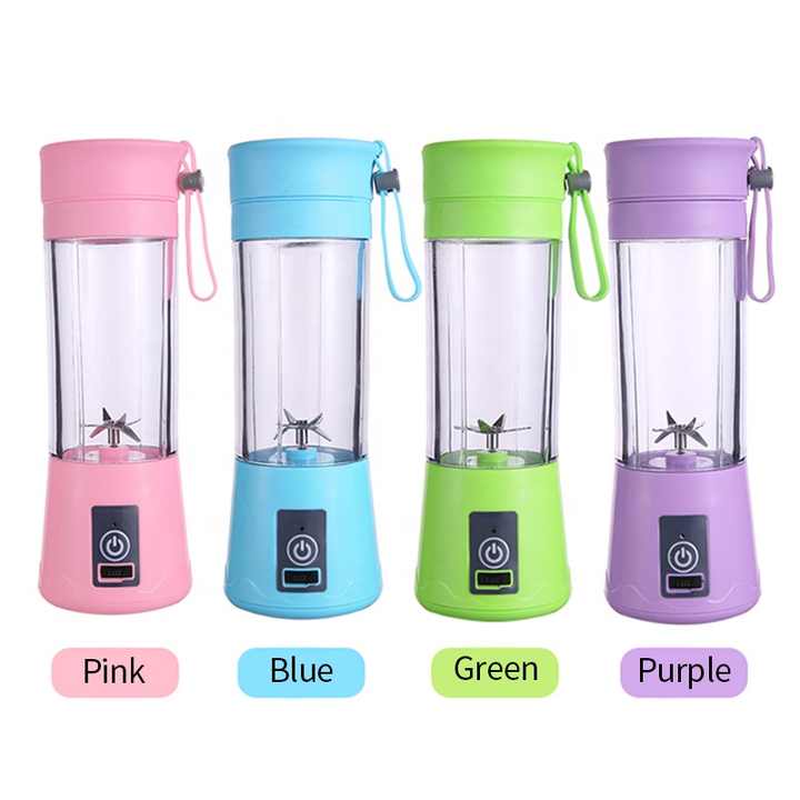 portable mini blender 380ml | Electric USB juicer | Usb Charging Fruit Vegetable Blender Random color