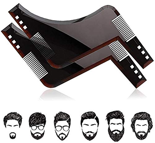 Men Double Sided Beard Shaping Comb | Beard L Shaped Trimmed Comb For Beard Styling