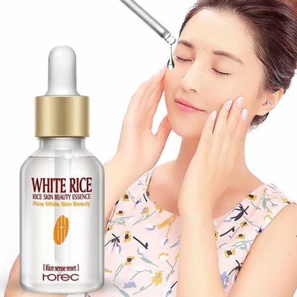 ROREC Collagen White Rice Face Serum with Hyaluronic Acid for Pore Refinement | Moisture Balance, Oil Control, Anti-Wrinkle, and Skin Brightening serum