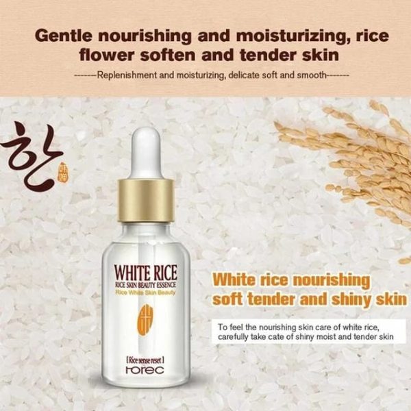 ROREC Collagen White Rice Face Serum with Hyaluronic Acid for Pore Refinement | Moisture Balance, Oil Control, Anti-Wrinkle, and Skin Brightening serum